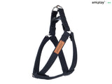 Amiplay Cotton Adjustable Step-In Harness - black