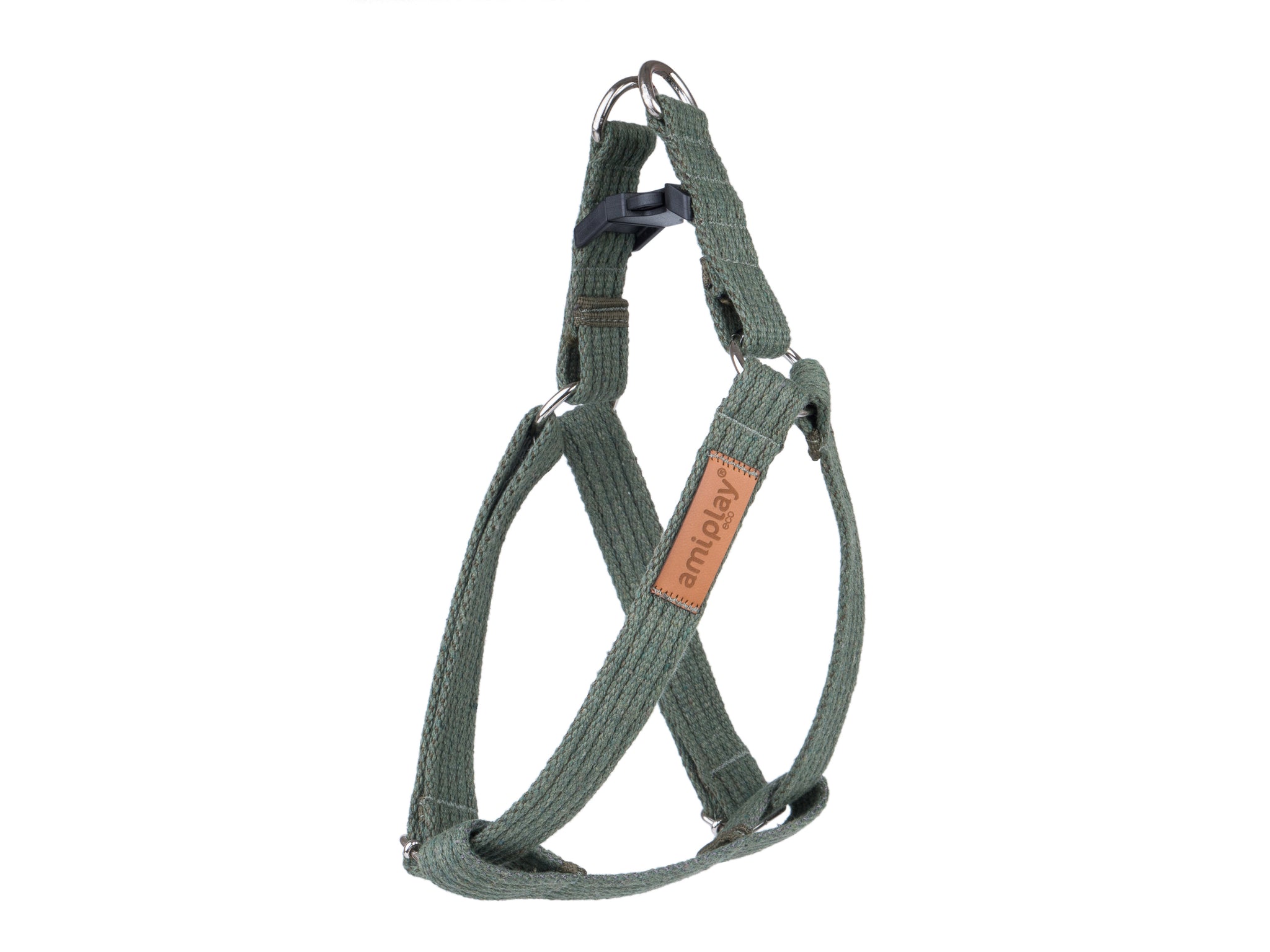 Amiplay Cotton Adjustable Step-In Harness - khaki