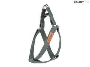 Amiplay Cotton Adjustable Step-In Harness - khaki