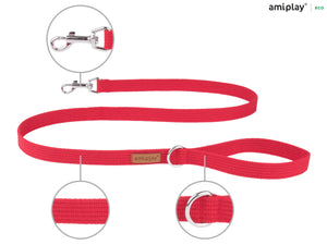 Amiplay Cotton Leash - red