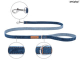 Amiplay Denim Leash - Denim Light Blue & Denim Original