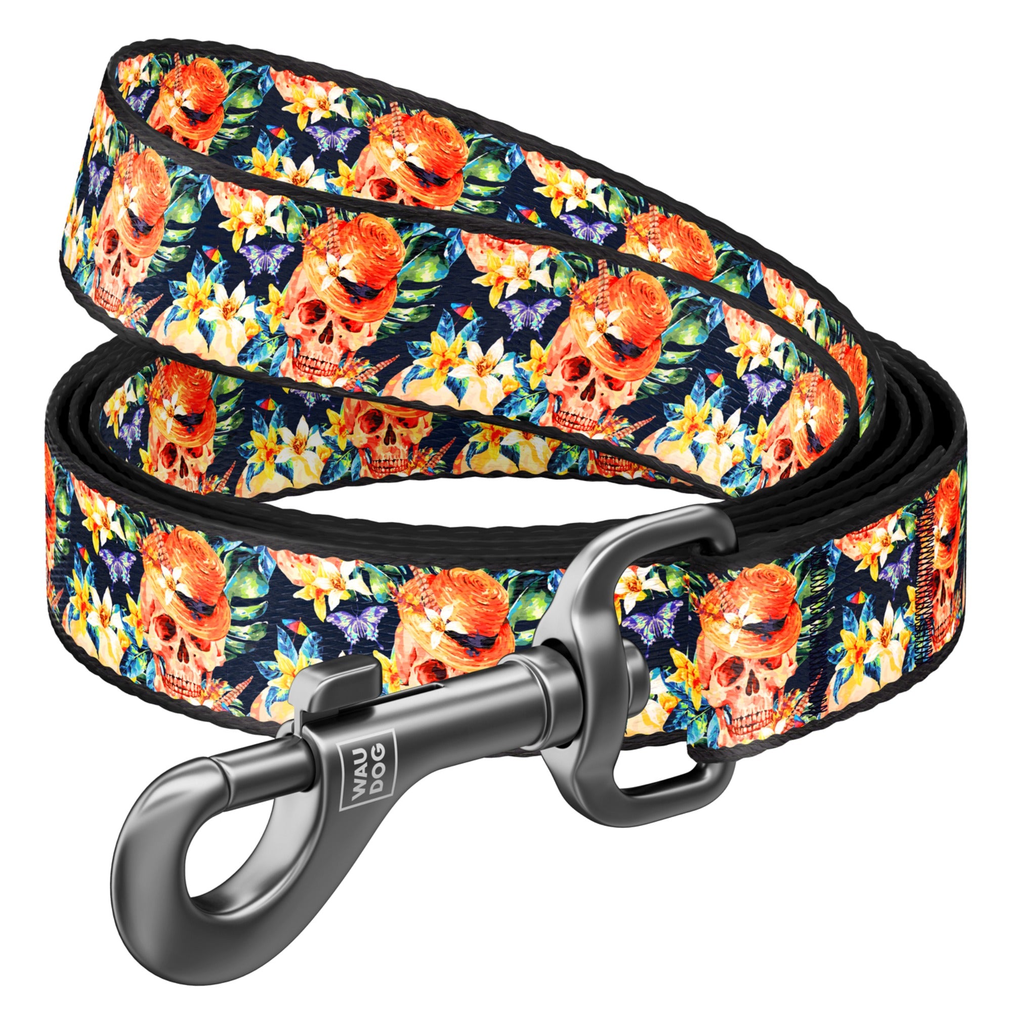 Glamorous Skulls Nylon Leash