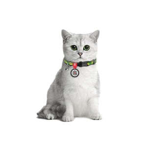 Avocado Nylon Cat Collar